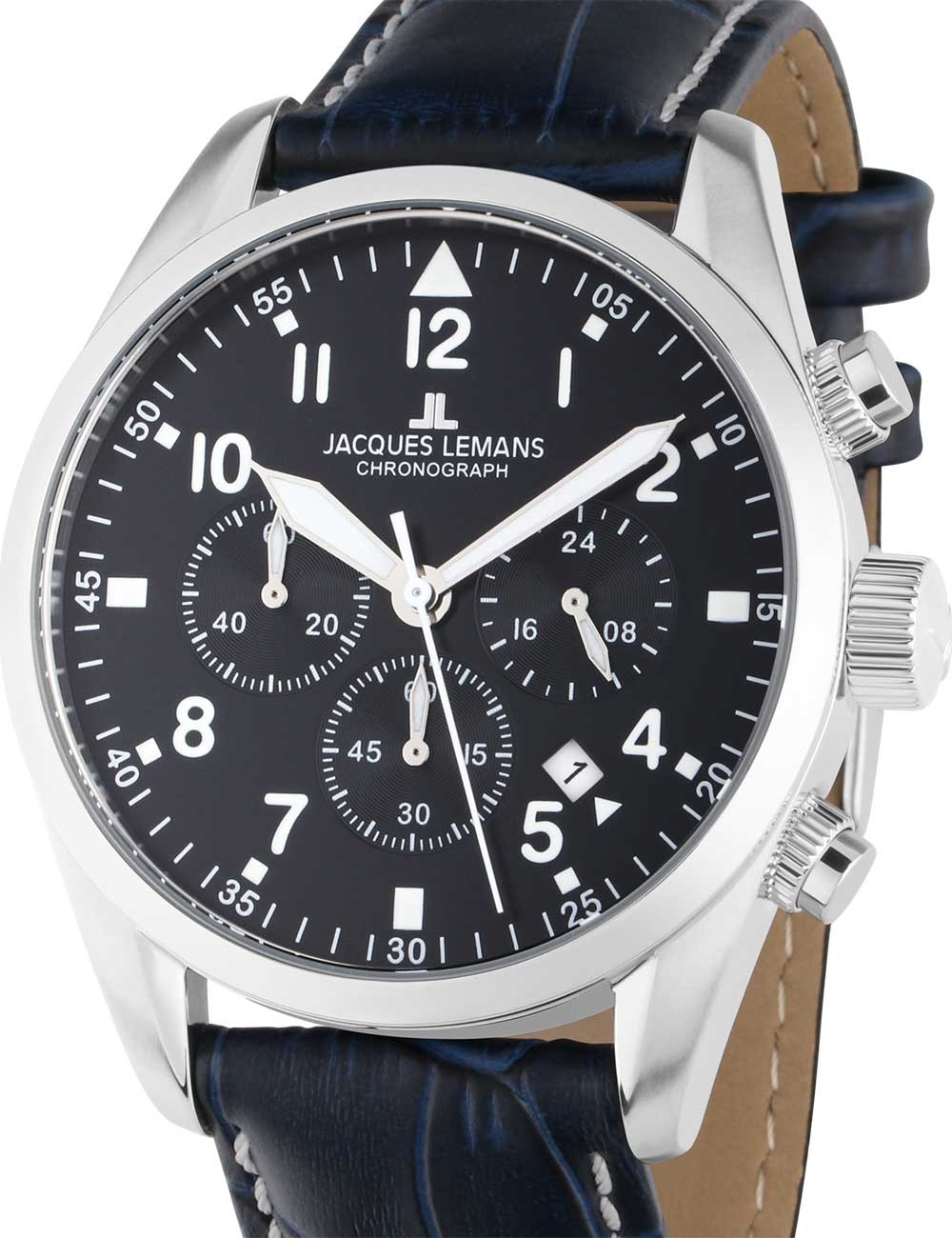 orologio uomo Jacques Lemans 42-2B Barcelona Mens Chronograph 42mm 10ATM