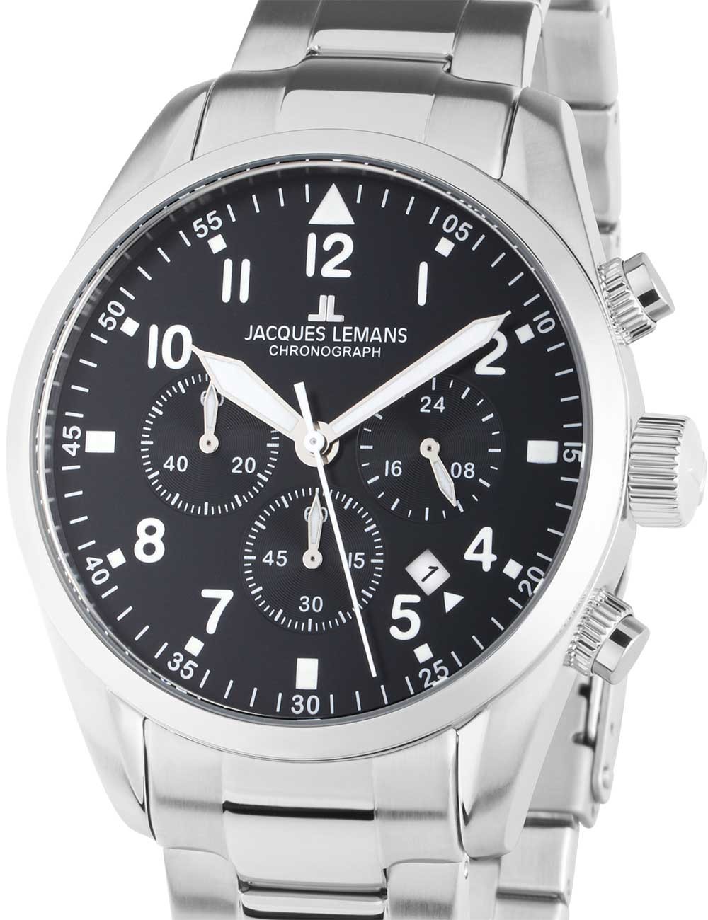 orologio uomo Jacques Lemans 42-2D Barcelona Mens Chronograph 42mm 10ATM