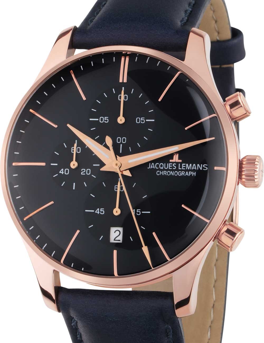 orologio uomo Jacques Lemans 1-2163F London Mens Chronograph 40mm 5ATM