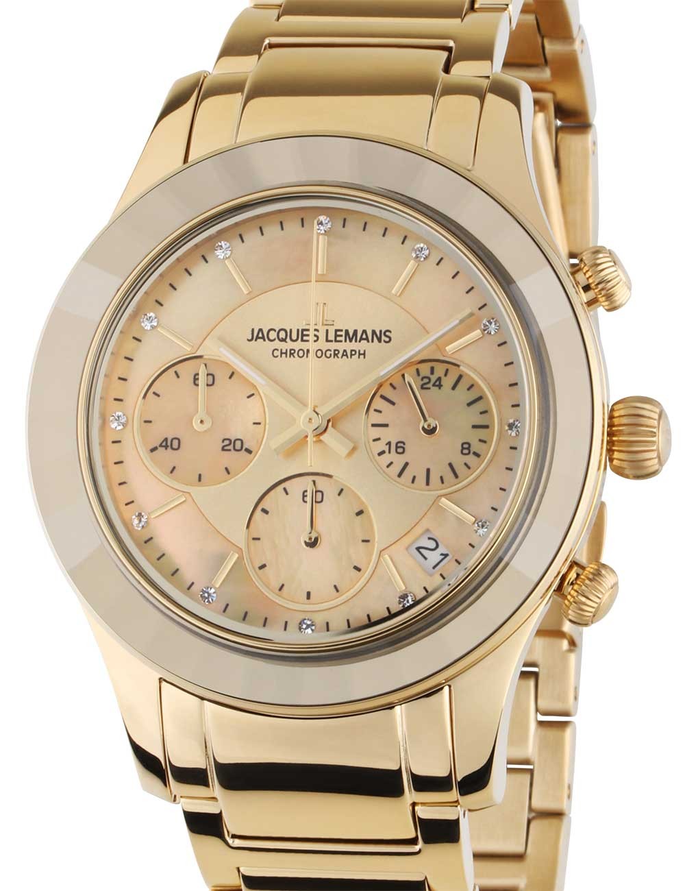 orologio donna Jacques Lemans 1-2151H Venice Ladies Watch Chronograph 38mm 5ATM
