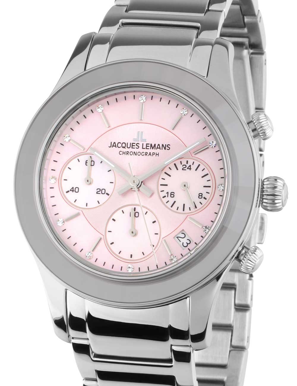 orologio donna Jacques Lemans 1-2151L Venice Ladies Watch Chronograph 38mm 5ATM