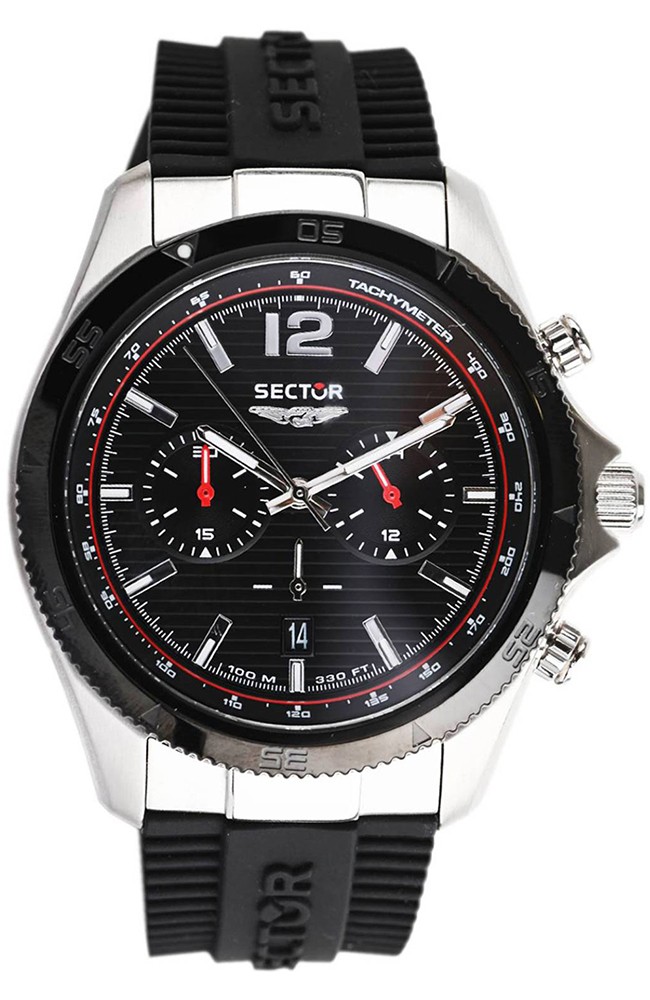 orologio uomo Sector R3271631003 Mens Watch Chronograph 45mm 10ATM
