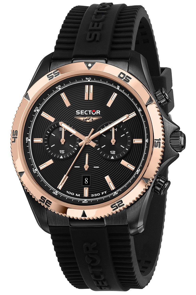orologio uomo Sector R3271631004 Mens Watch Chronograph 45mm 10ATM