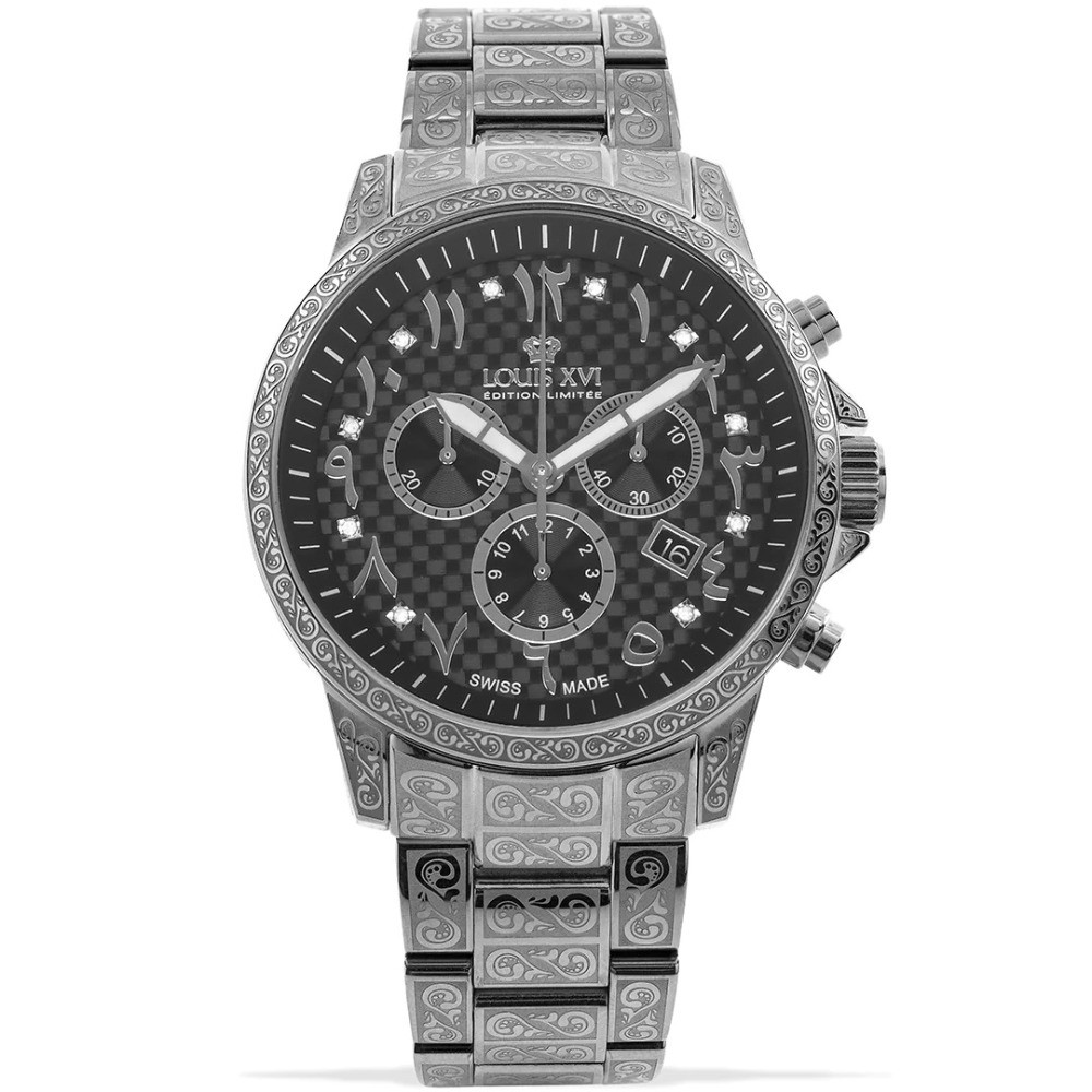 orologio uomo Louis XVI LXVI1095 Palais Royale Arabic Chronograph Mens Watch 43mm 10ATM