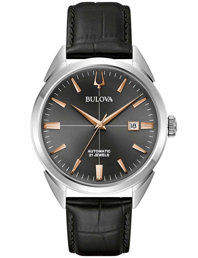 orologio uomo Bulova 96B422 Mens Watch Sutton Automatic 41,5mm 3ATM