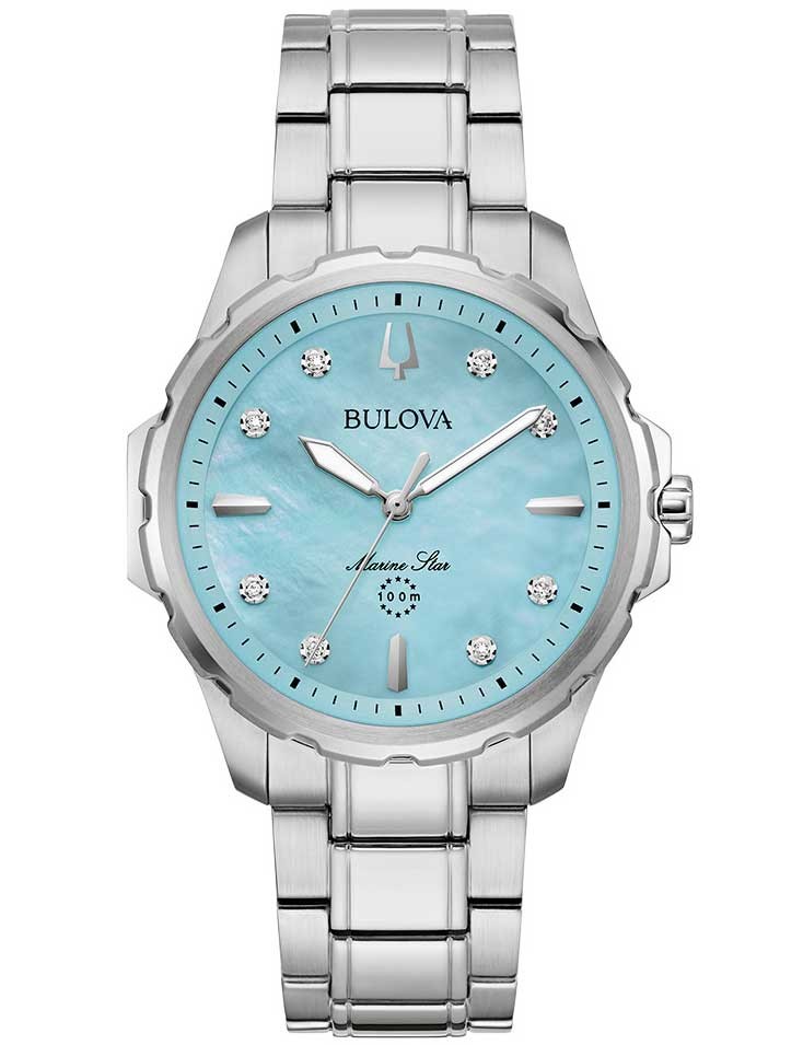 orologio donna Bulova 96P248 Ladies Watch Marine Star 38mm 10ATM