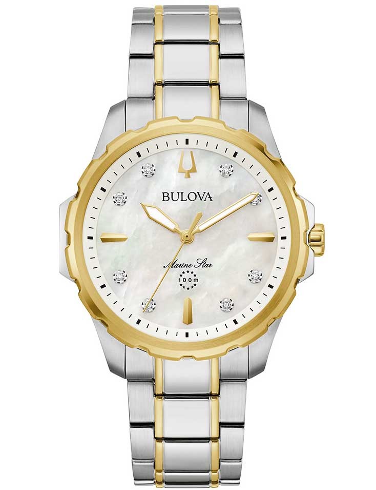 orologio donna Bulova 98P227 Ladies Watch Marine Star 38mm 10ATM