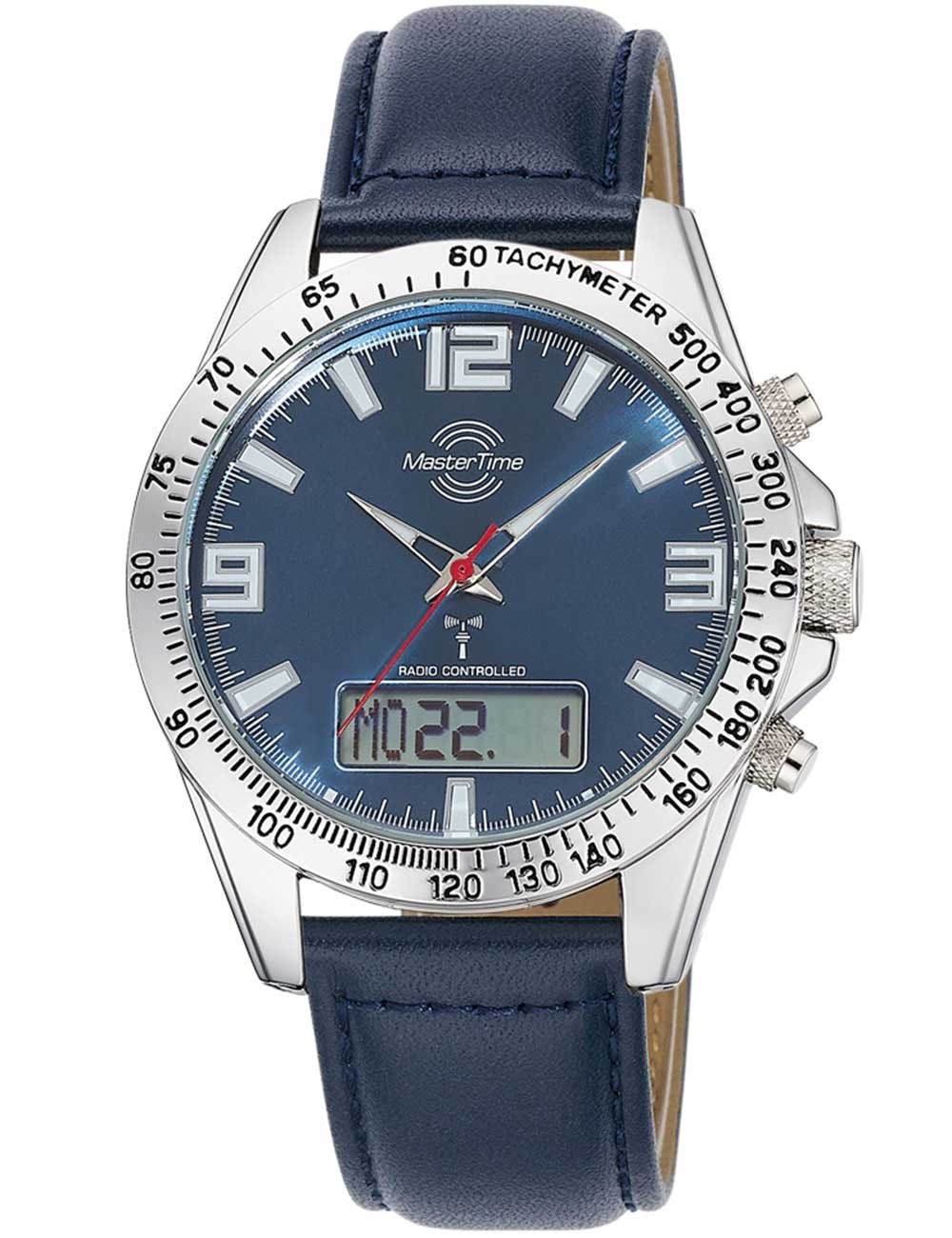orologio uomo Master Time MTGA-10876-32L Mens Watch Sporty Big Date Chronograph 42mm 5ATM