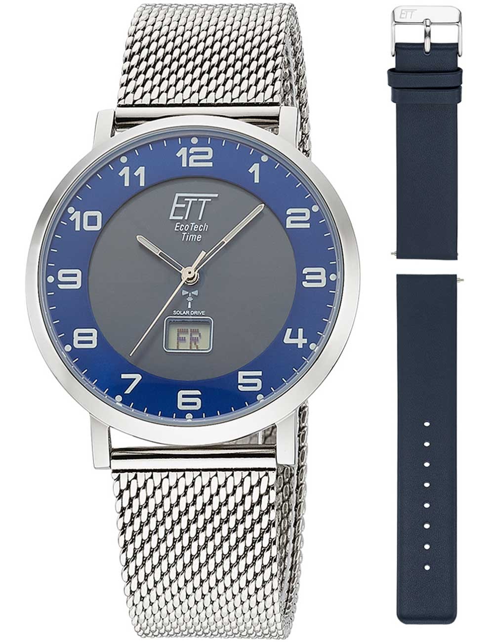 orologio uomo ETT Eco Tech Time EGS-11621-32MS Mens Watch Atacama Solar Radio Controlled 40mm 5ATM