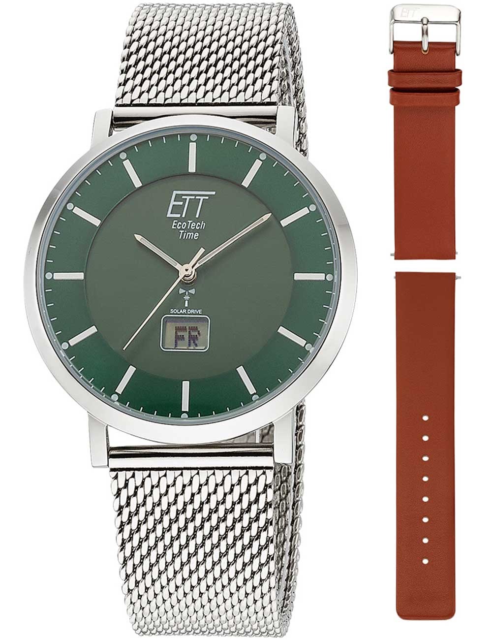 orologio uomo ETT Eco Tech Time EGS-11622-81MS Mens Watch Atacama Solar Radio Controlled 40mm 5ATM