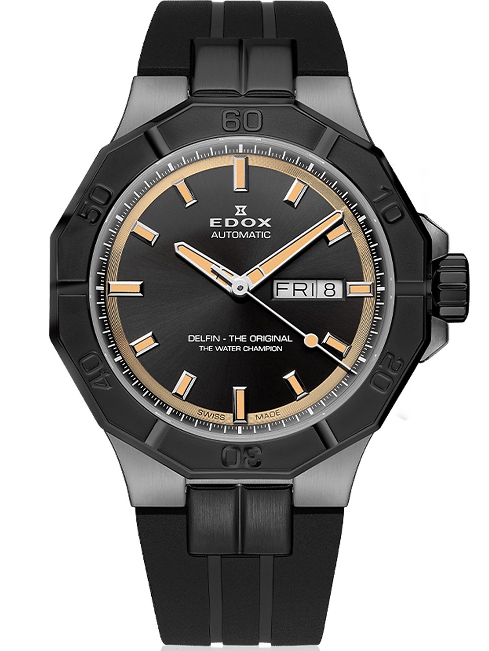 orologio uomo Edox 88008-37GNCA-GBEI Delfin Day-Date