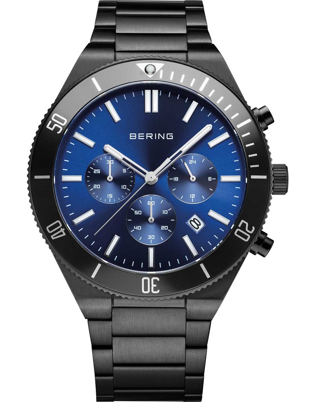 orologio uomo Bering 15043-727 Mens Watch Chronograph 43mm 10ATM