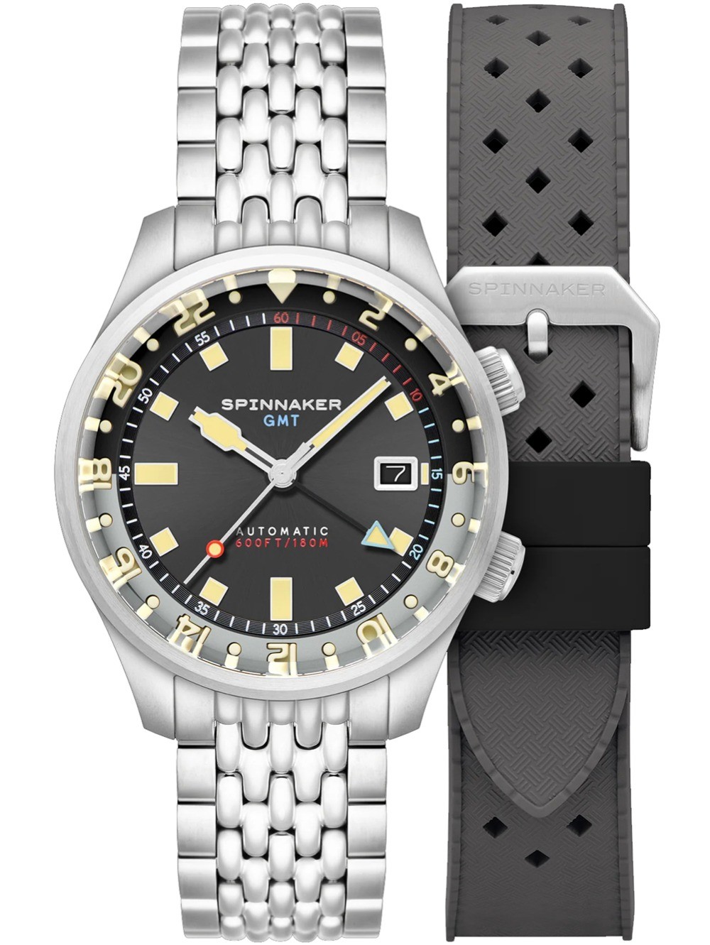 orologio uomo Spinnaker SP-5121-33 Mens Watch Bradner GMT Automatic 42mm 18ATM