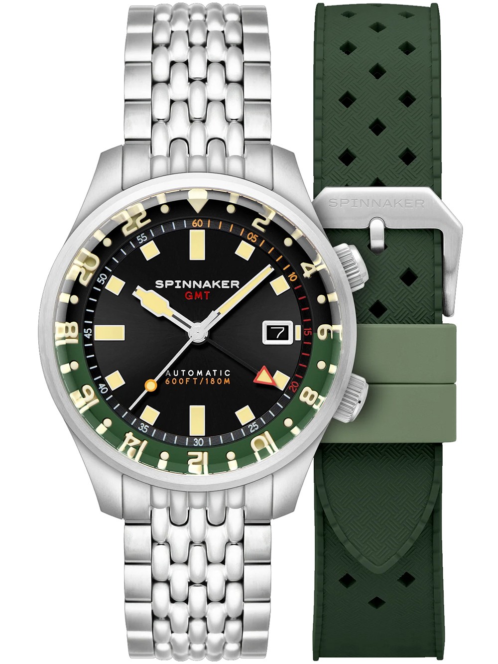 orologio uomo Spinnaker SP-5121-44 Mens Watch Bradner GMT Automatic 42mm 18ATM