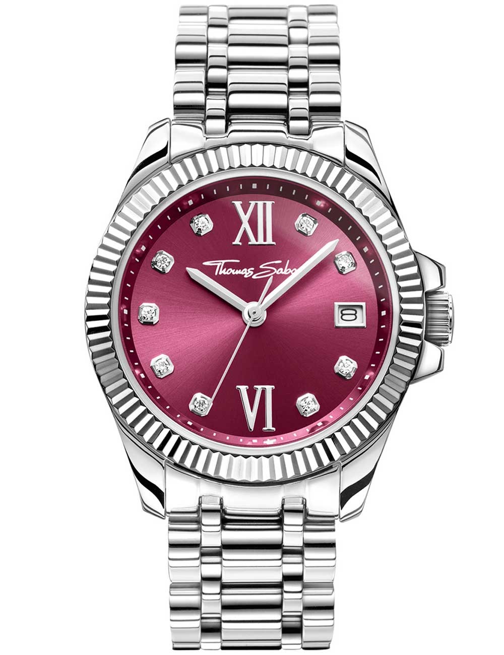 orologio donna Thomas Sabo WA0407-201-212 Ladies Watch Divine Burgundy 33mm 10ATM