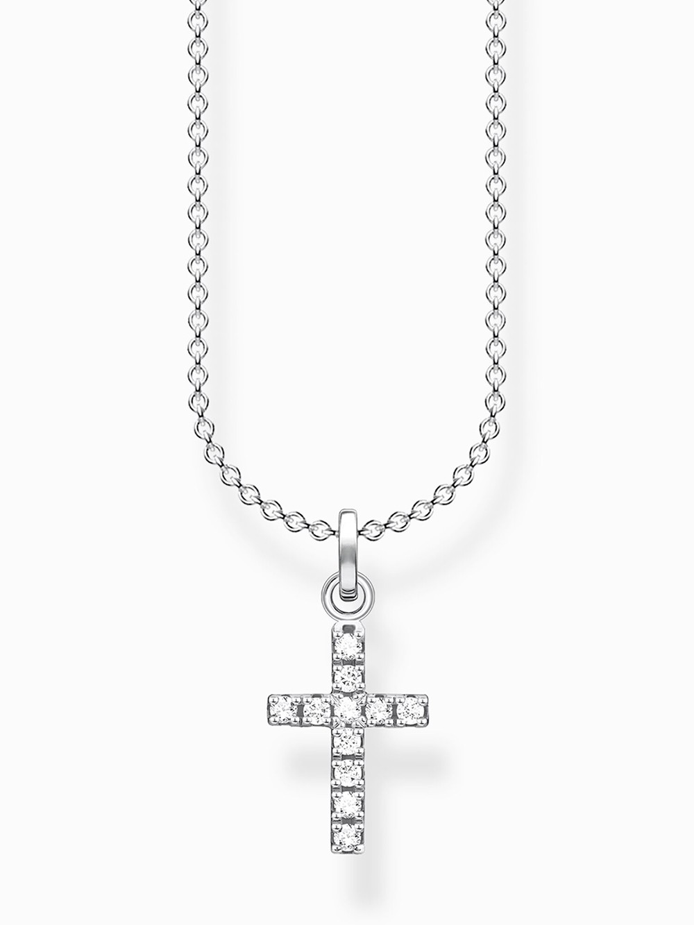 collana donna Thomas Sabo KE2069-051-14-L38V Silver necklace cross pavé