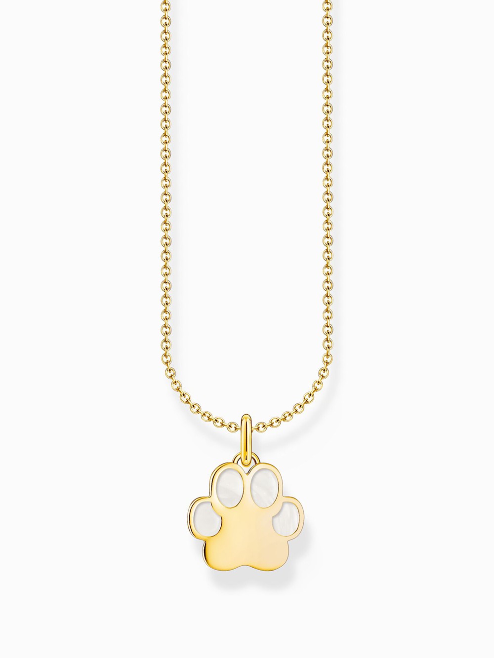 collana donna Thomas Sabo KE2266-427-14-L45V Gold-plated chain w. paw pendant