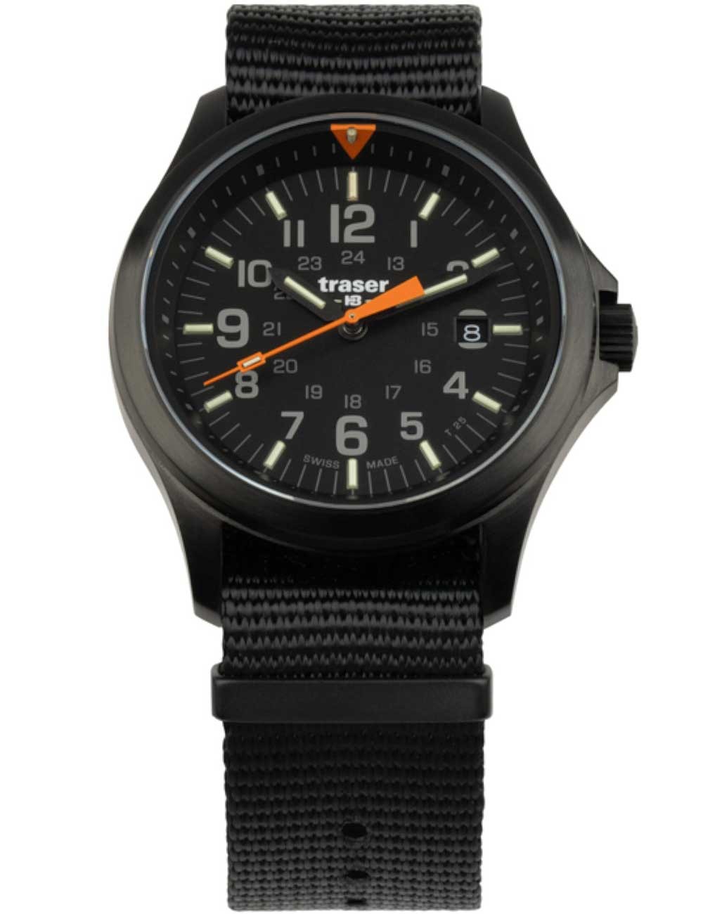 orologio uomo Traser H3 111066 Mens Watch P67 Officer Pro Black 42mm 10ATM