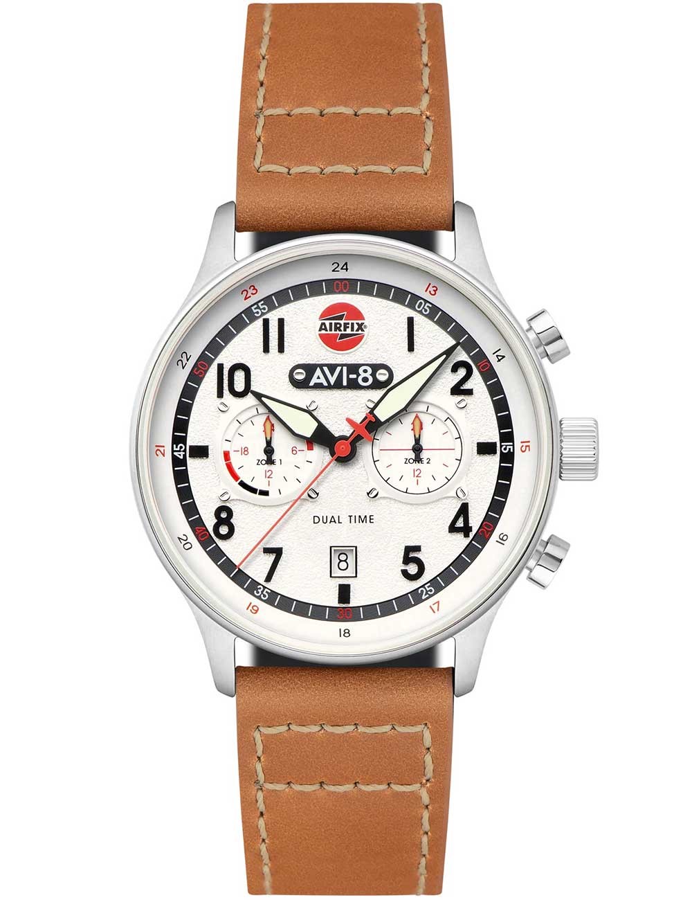 orologio uomo AVI-8 AV-4088-06 Mens Watch Hawker Hurricane Dual-Time Chronograph 43mm 5ATM