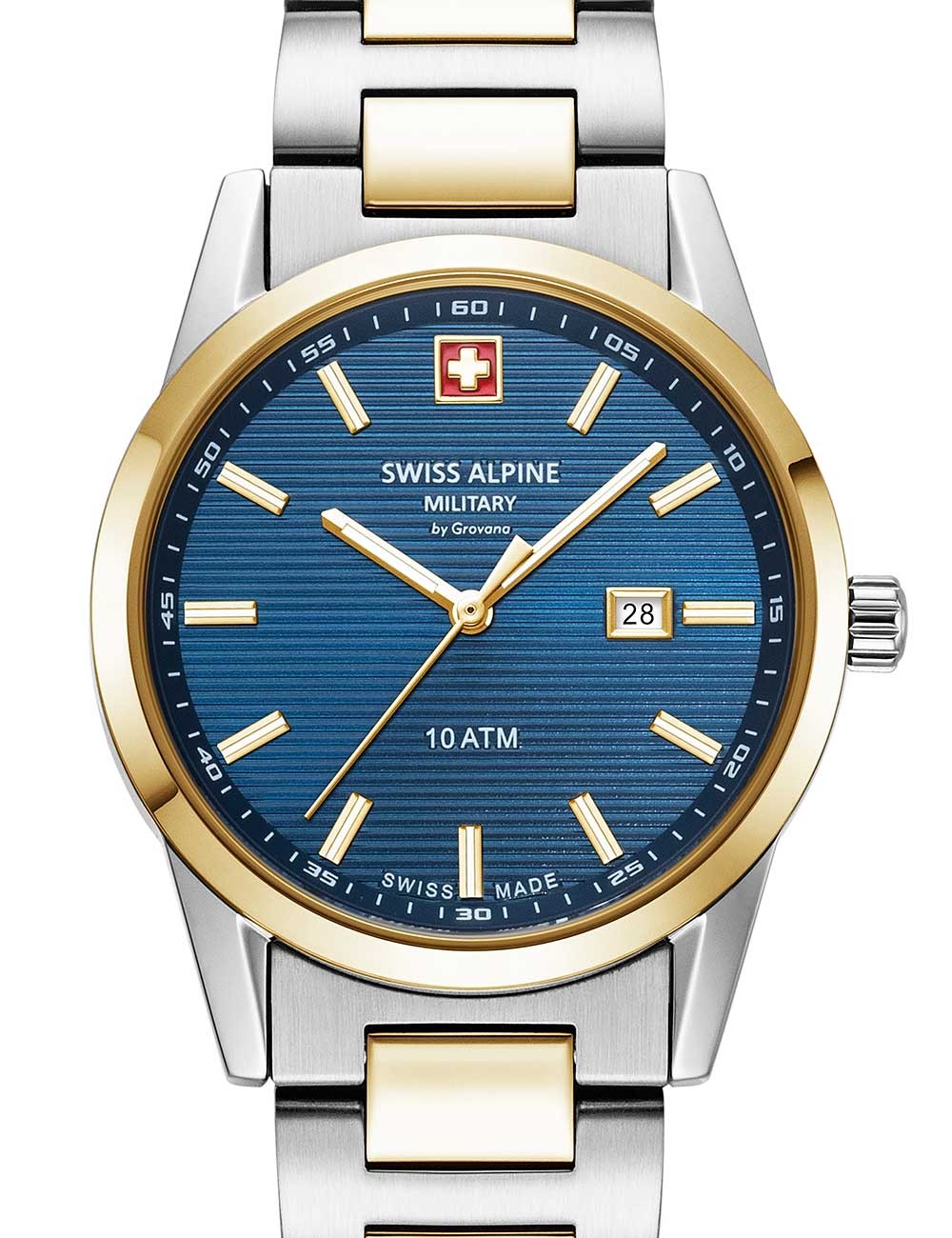 orologio donna Swiss Alpine Military 7767.1145 Ladies Watch Argos two tone blue 34mm 10ATM