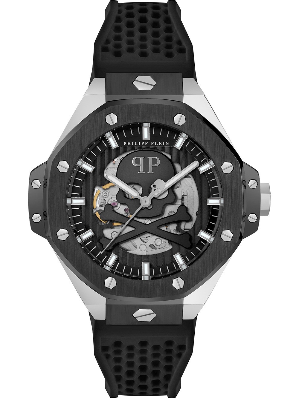 orologio uomo Philipp Plein PWPFA0824 Mens Watch Skeleton Royal Automatic 46mm 5ATM