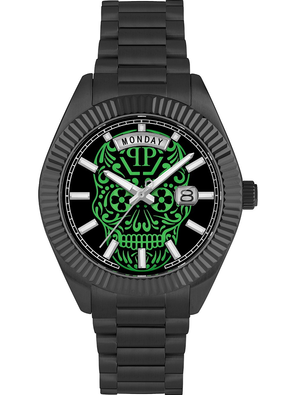 orologio uomo Philipp Plein PWPNA0724 Mens Watch Rock Couture Day-Date 42mm 5ATM