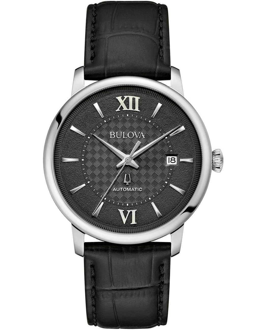 orologio uomo Bulova 96B441 Mens Watch Hudson Automatic 39mm 3ATM