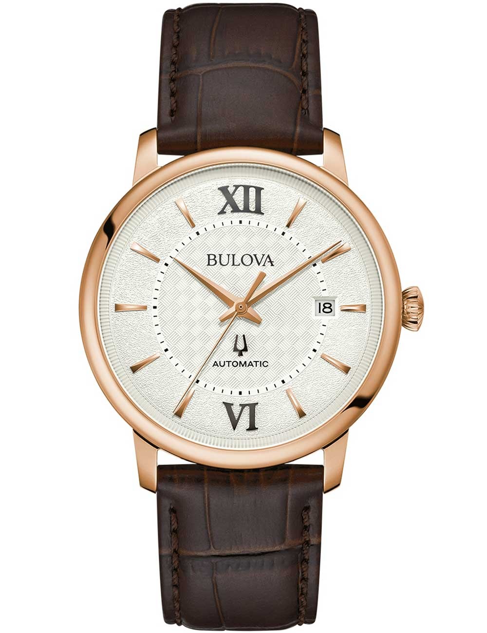 orologio uomo Bulova 97B225 Mens Watch Hudson Automatic 39mm 3ATM