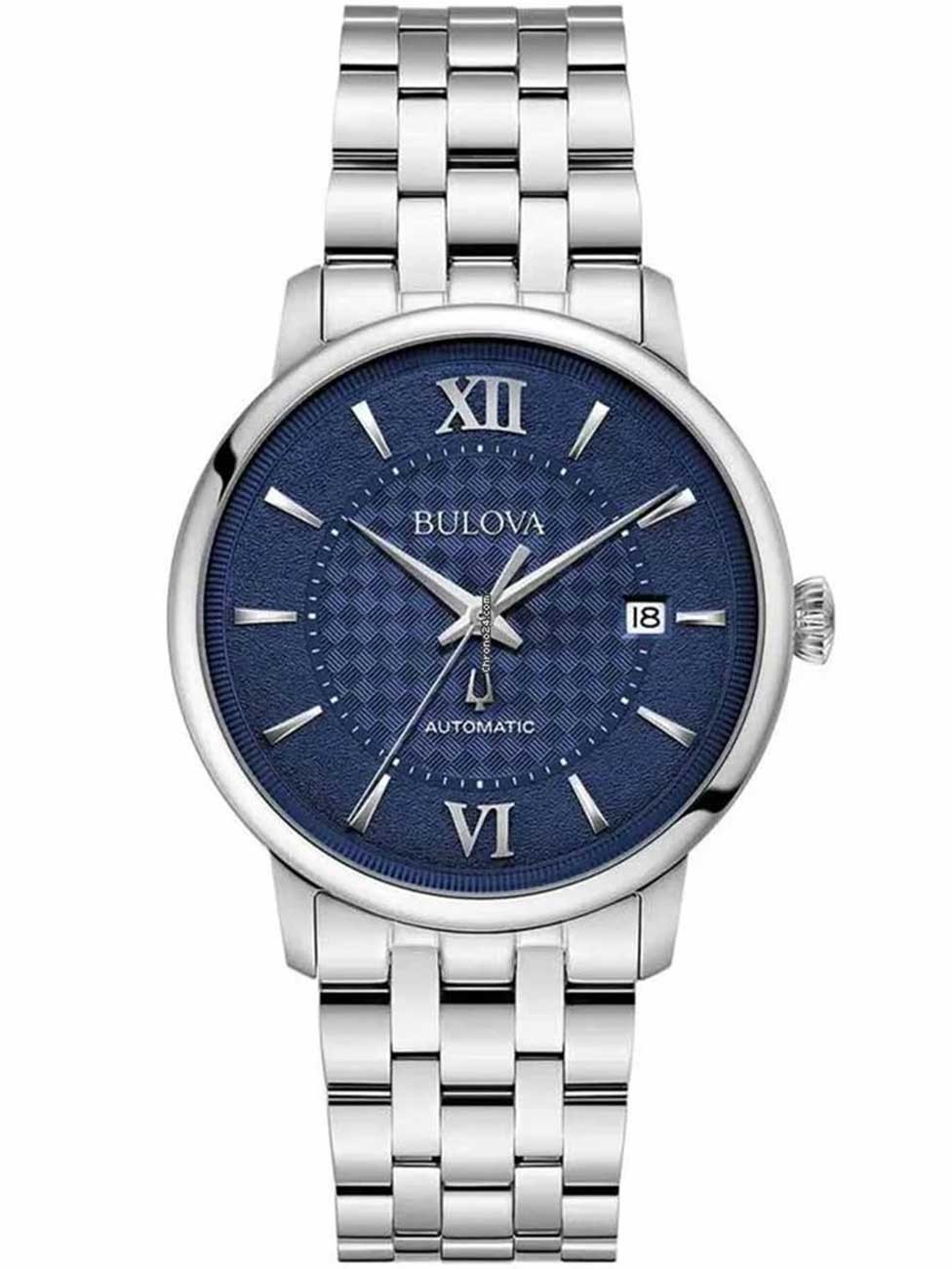 orologio uomo Bulova 96B447 Mens Watch Hudson Automatic 39mm 3ATM