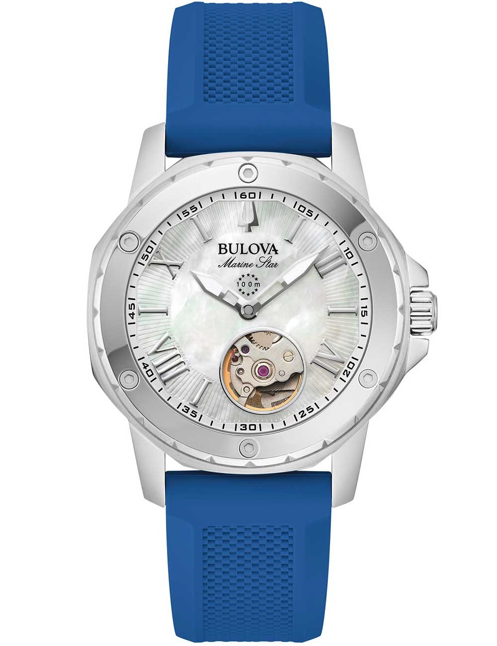 orologio donna Bulova 96L324 Ladies Watch Marine Star Automatic 35mm 10ATM