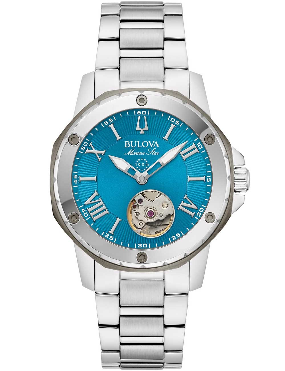 orologio donna Bulova 98L317 Ladies Watch Marine Star Automatic 35mm 10ATM