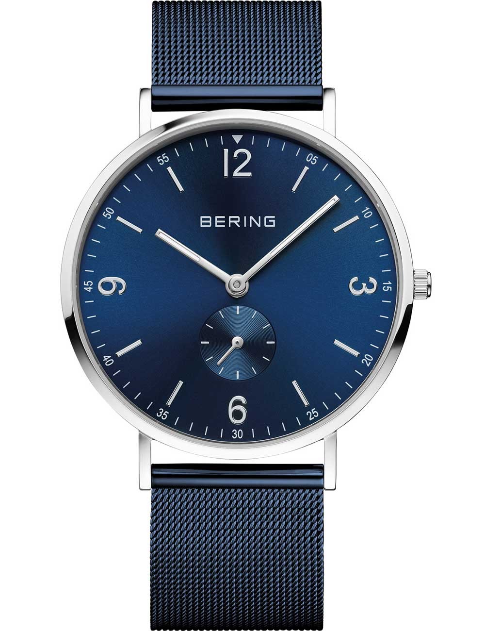 orologio uomo Bering 14040-307 Mens Watch Classic Small Second 40mm 3ATM