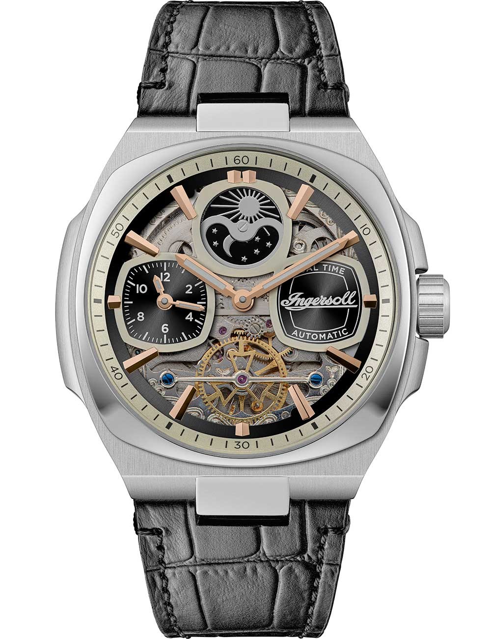 orologio uomo Ingersoll I15801 Mens Watch The Spirit Automatic 47mm 5ATM