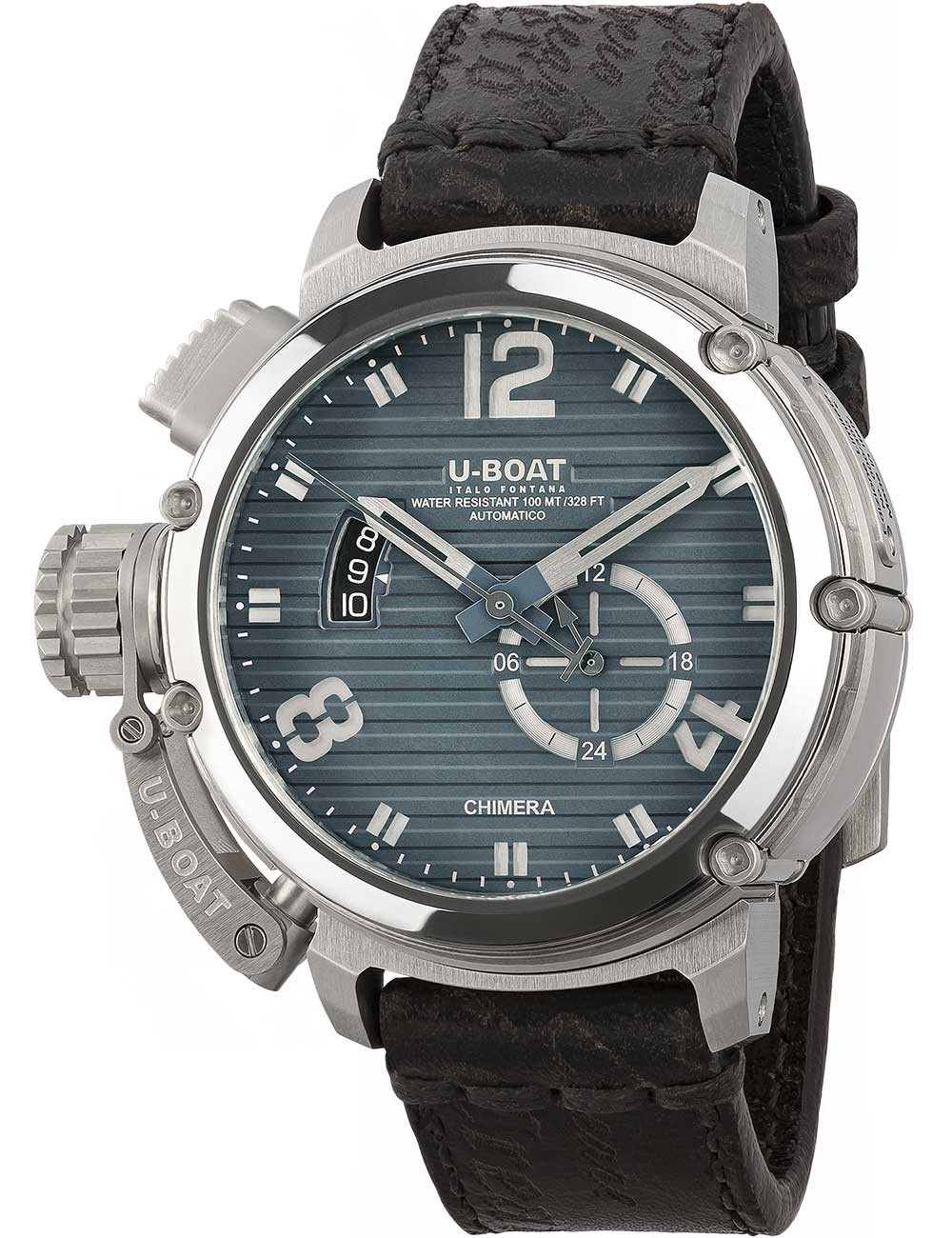 orologio uomo U-Boat 9602 Mens Watch Chimera 46mm SS blue Automatic 10ATM