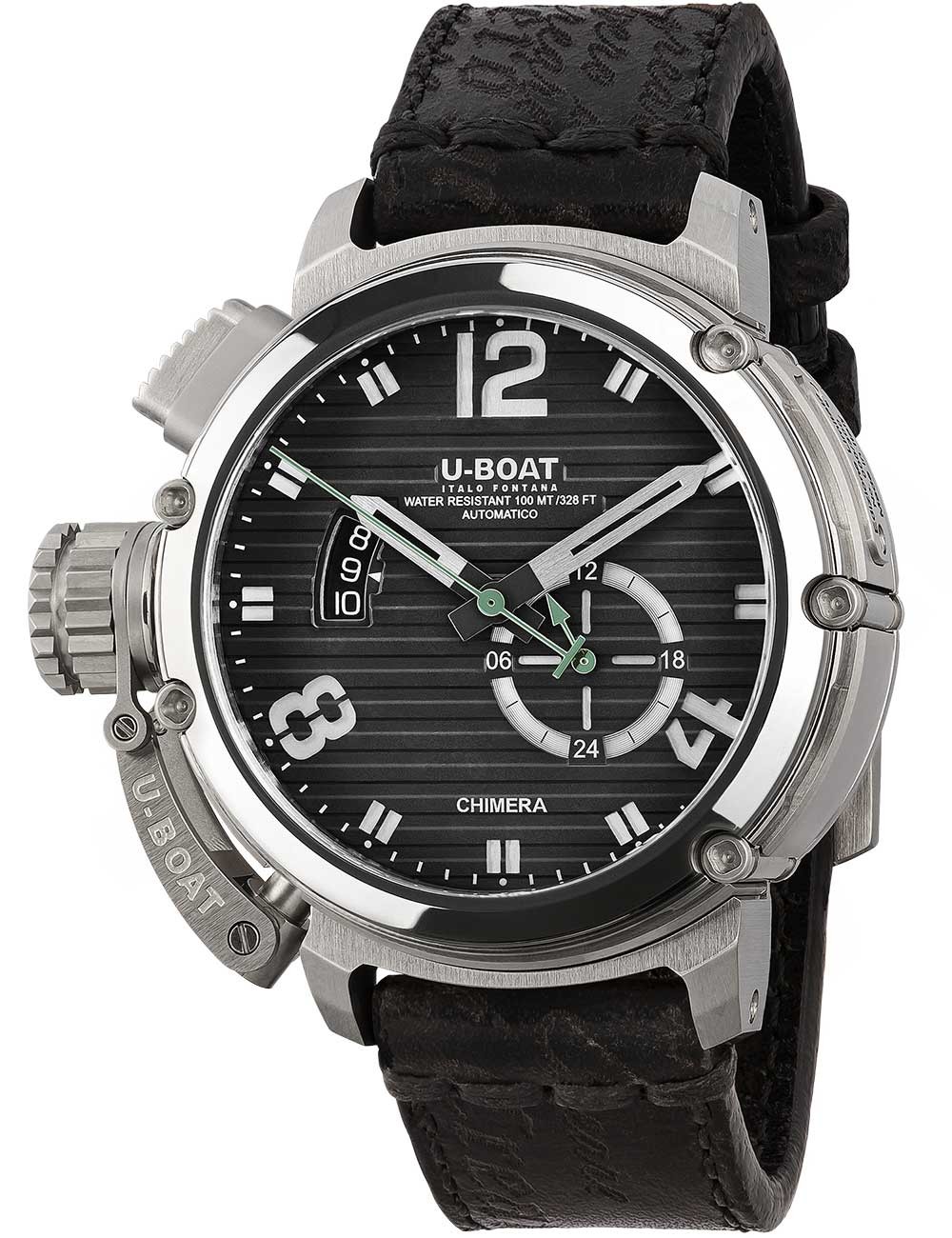 orologio uomo U-Boat 9605 Mens Watch Chimera 46mm SS black Automatic 10ATM