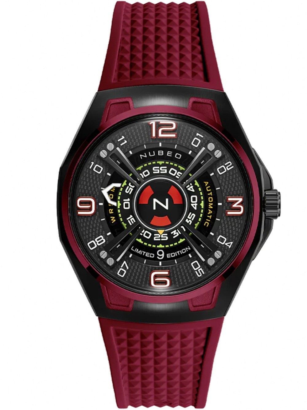 orologio uomo Nubeo NB-6094-02 Mens Watch OAO Automatic Limited Edition 44mm 5ATM