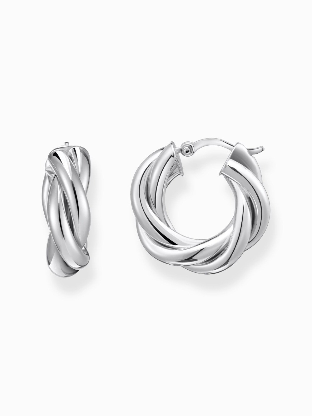 orecchini donna Thomas Sabo CR742-001-41 Bold - Silver Hoop Earrings 20,0 mm Intertwined design Ladies