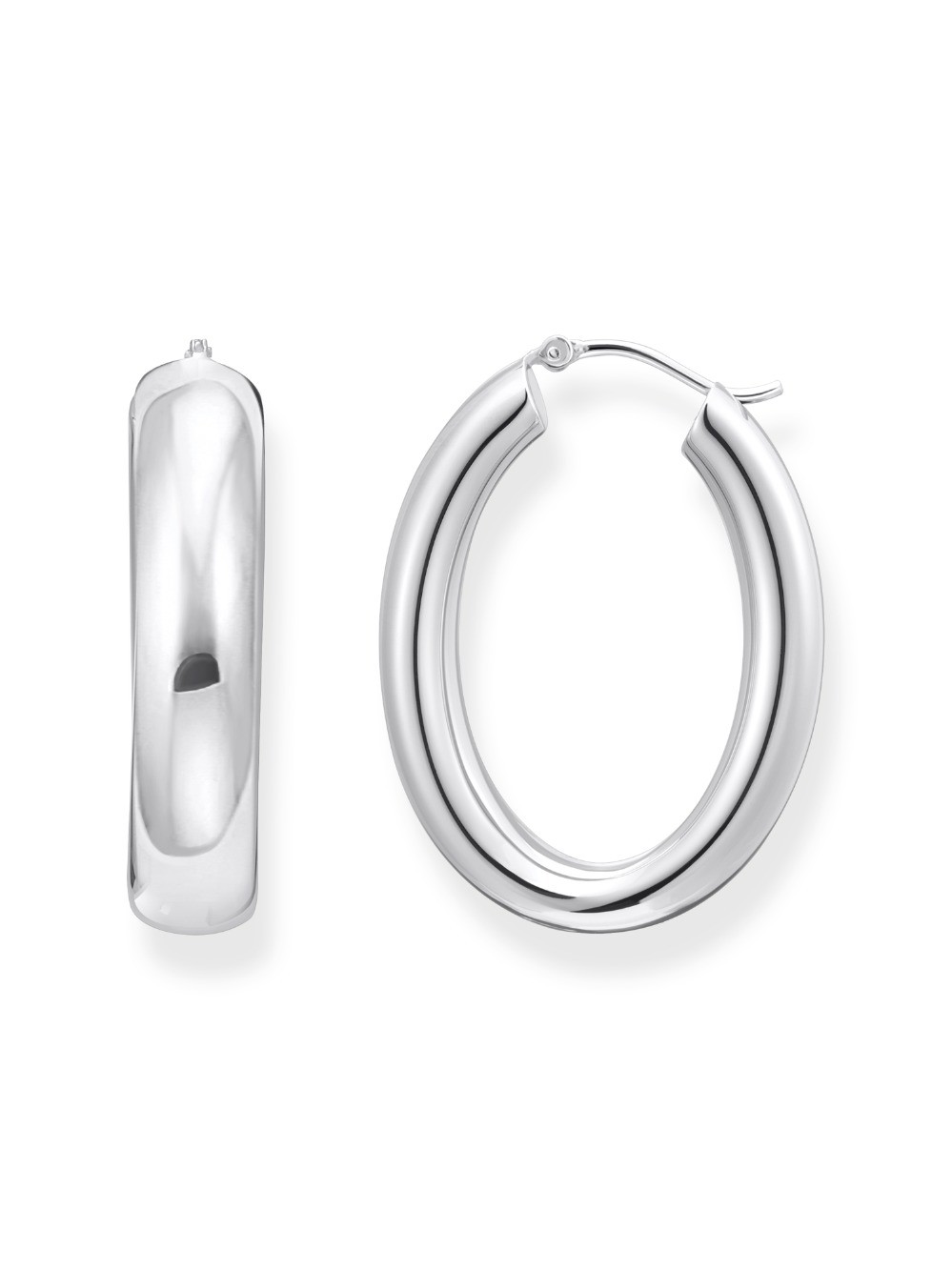 orecchini donna Thomas Sabo CR739-001-21 Bold - Silver Chunky Hoop Earrings 34,2 mm Ladies