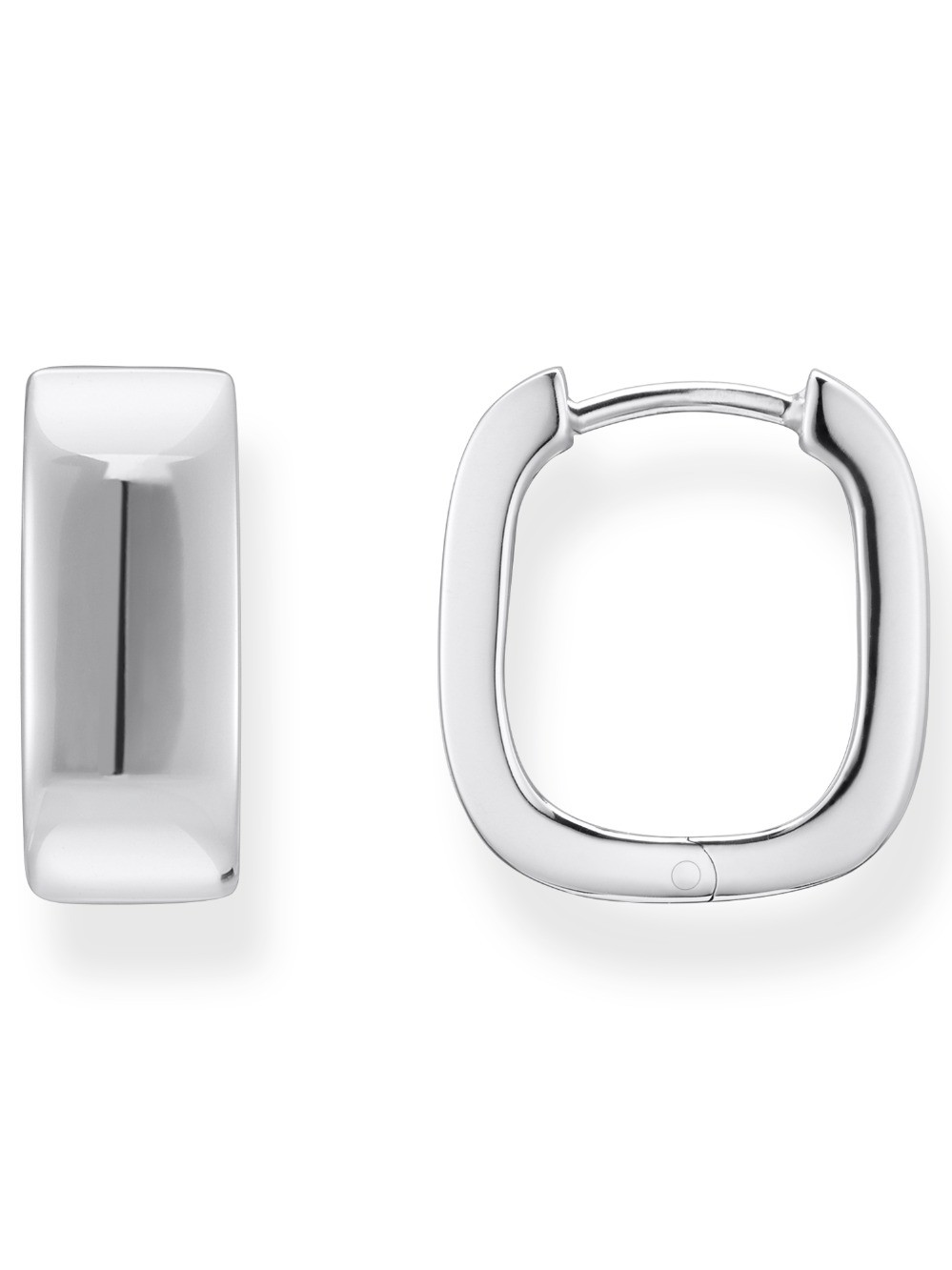 orecchini donna Thomas Sabo CR744-001-21 Bold - Silver Square Hoop Earrings 16,5 mm Ladies