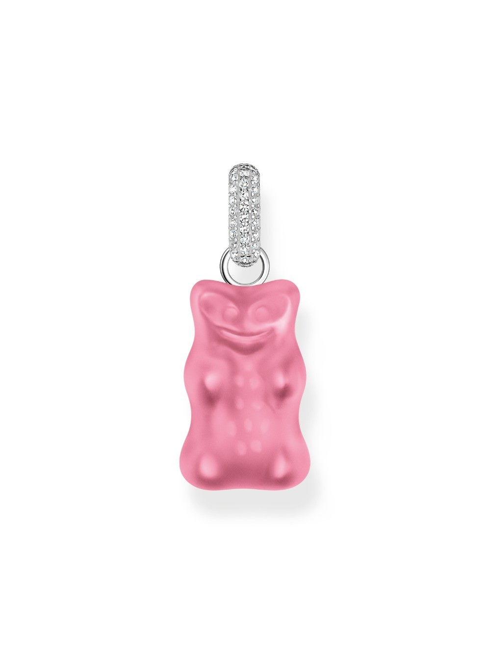 ciondolo Thomas Sabo PE967-052-9 Big Silver Gold Bears Pendant in Pink with Stones Ladies