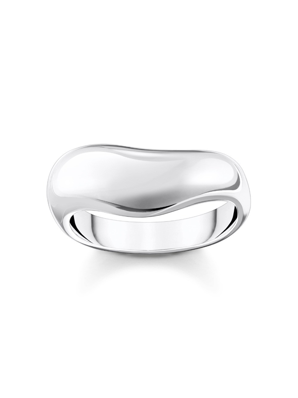 anello donna Thomas Sabo TR2473-001-21-54 Bold - Silver Ring in curved shape Ladies