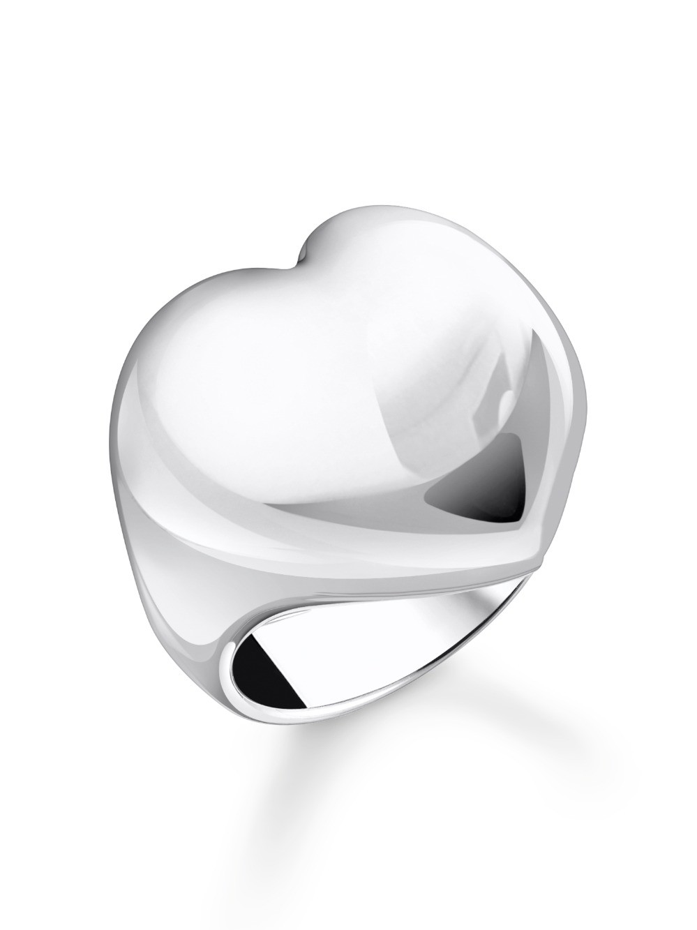 anello donna Thomas Sabo TR2471-001-21-56 Bold - Silver Ring in Heart Shape Ladies