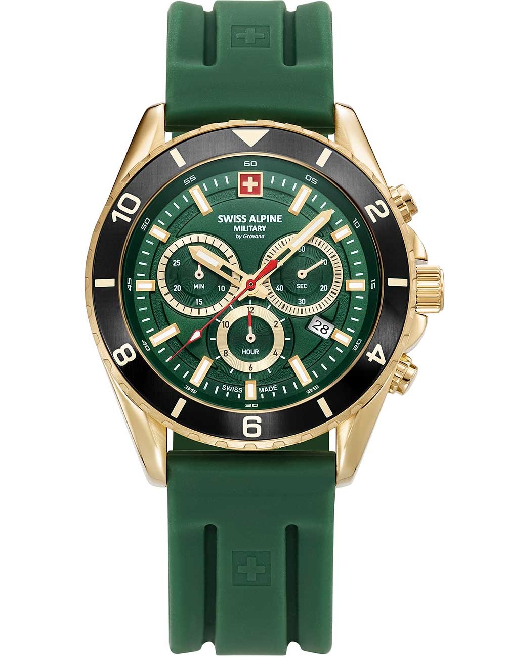 orologio uomo Swiss Alpine Military 7034.9818 Mens Watch Sierra Chronograph 43mm 10ATM