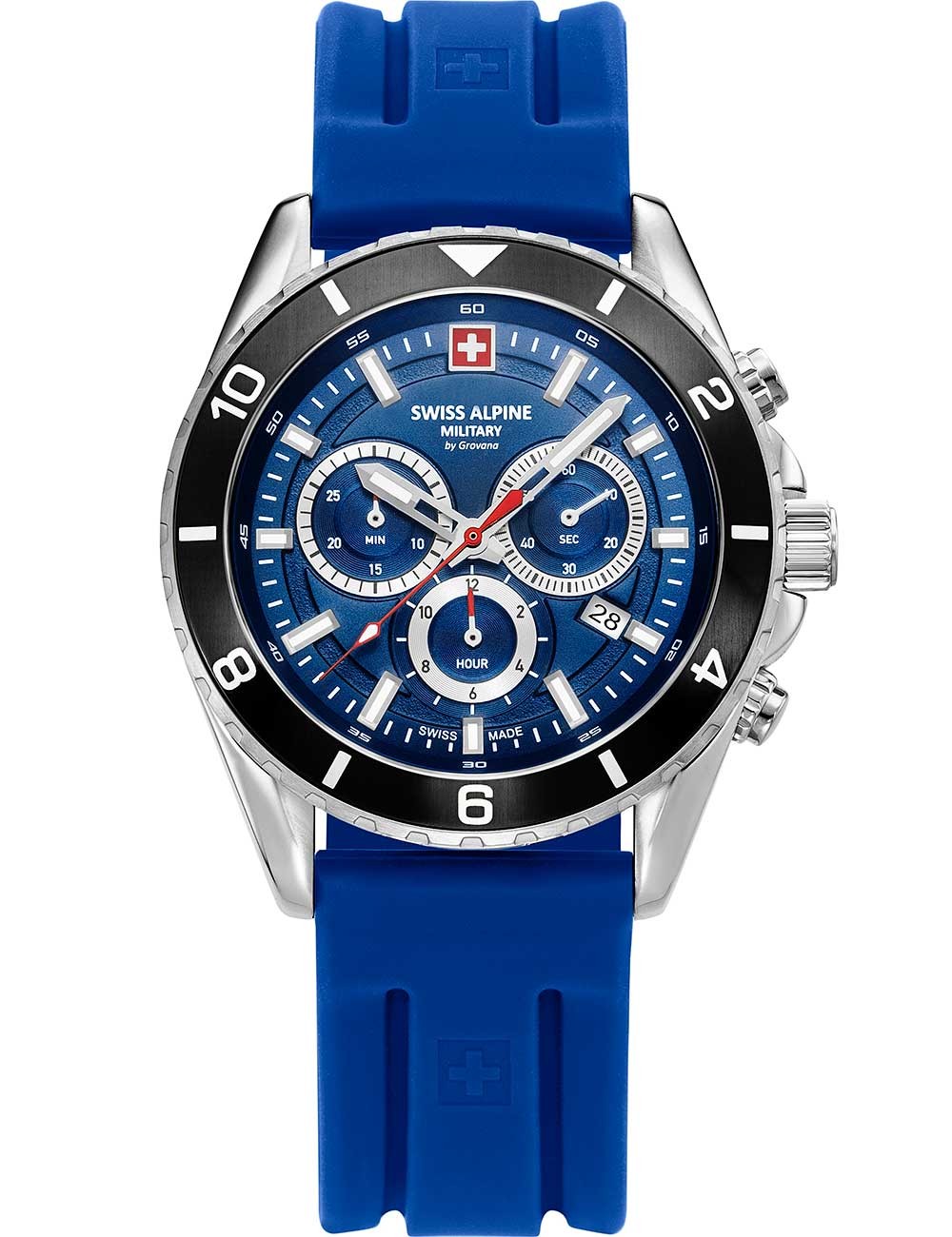orologio uomo Swiss Alpine Military 7034.9836 Mens Watch Sierra Chronograph 43mm 10ATM