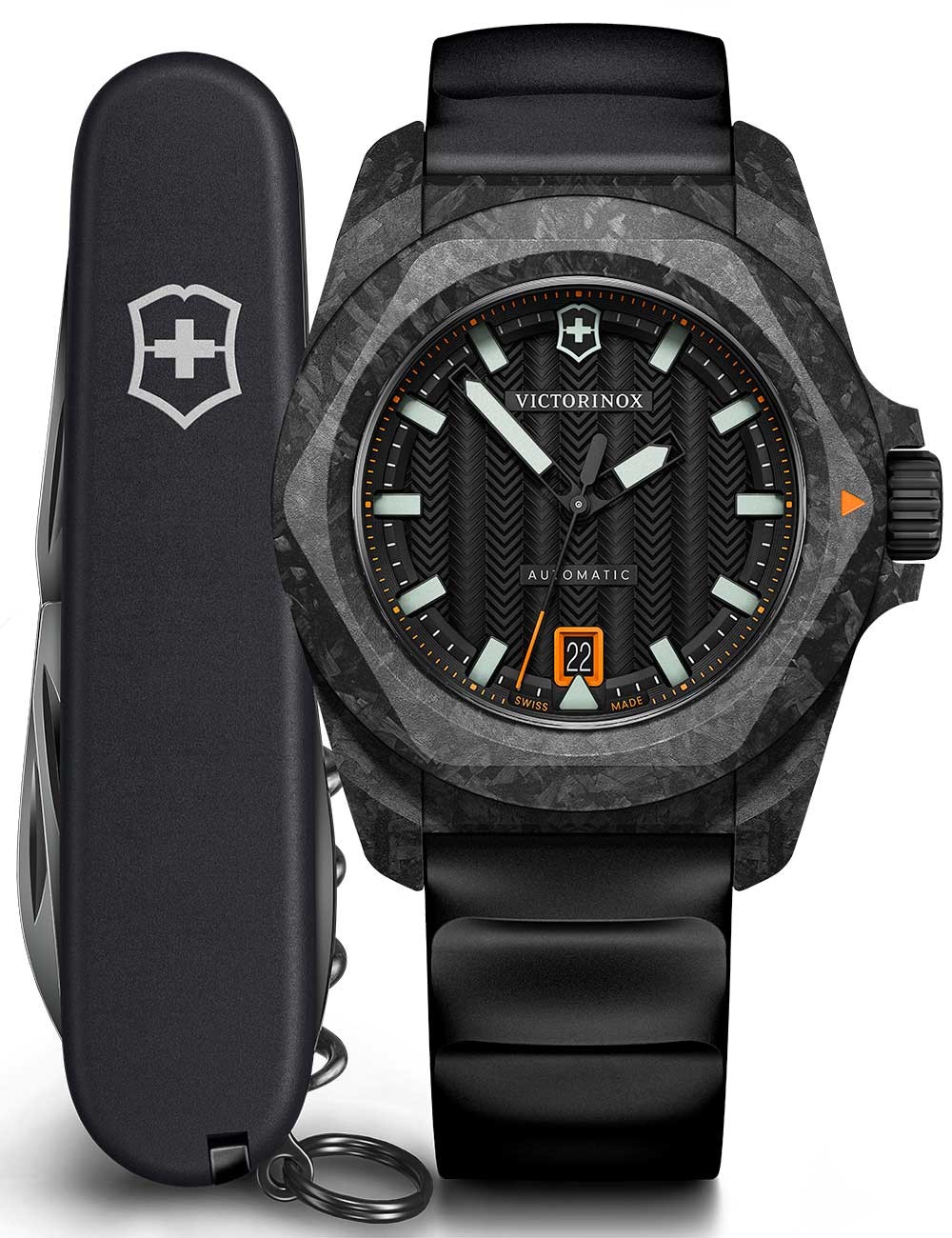 orologio uomo Victorinox 242023.1 Mens Watch I.N.O.X. Carbon Automatic 41mm 20ATM