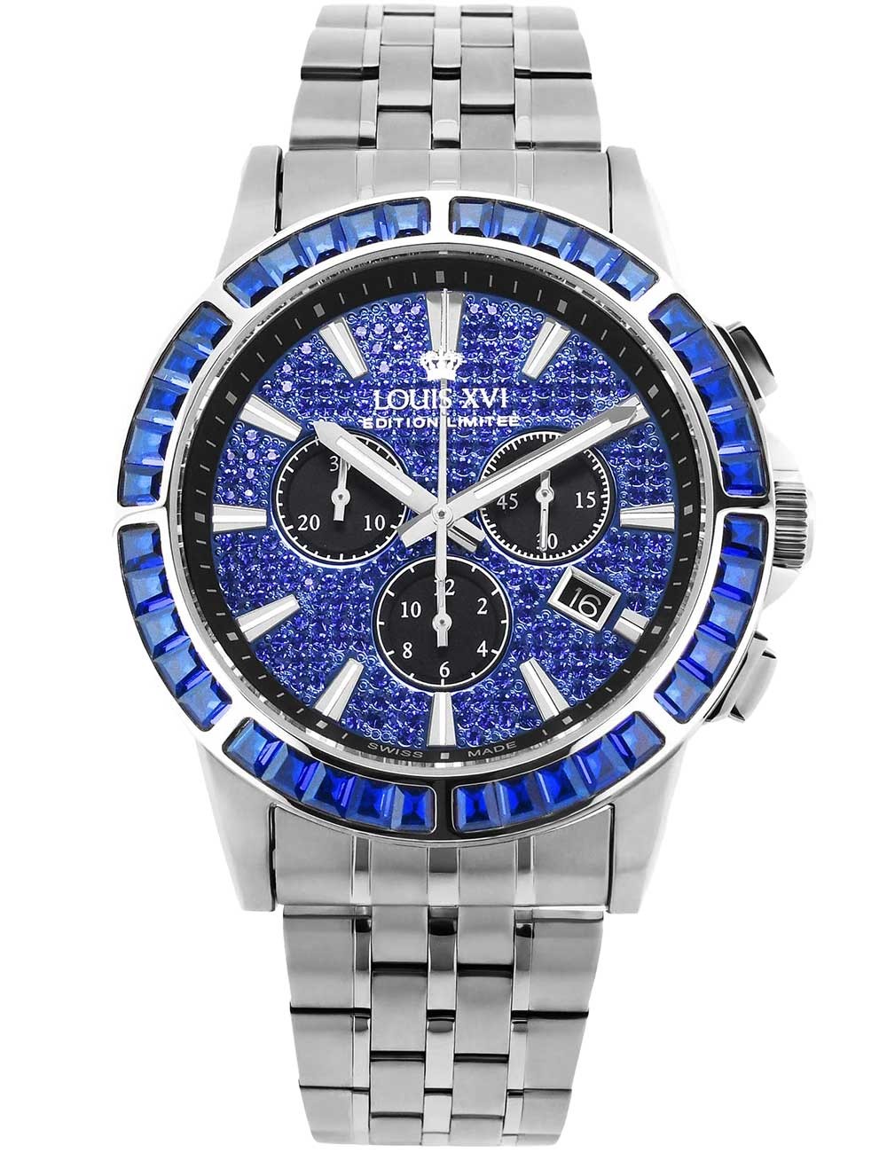 orologio uomo Louis XVI XLXVI1133 Mens Watch Majesté Iced Out Baguette 43mm 5ATM