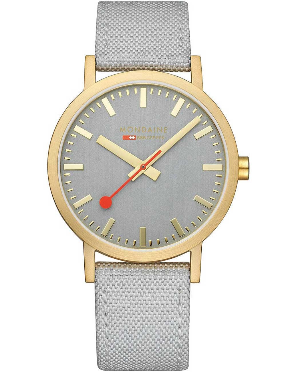 orologio unisex Mondaine A660.30360.80SBU Classic Gray And Gold 40mm 3ATM