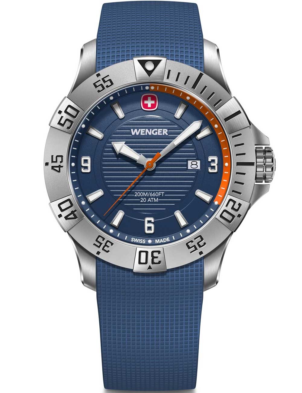 orologio uomo Wenger 01.0641.140 Mens Watch Seaforce 43mm 20ATM