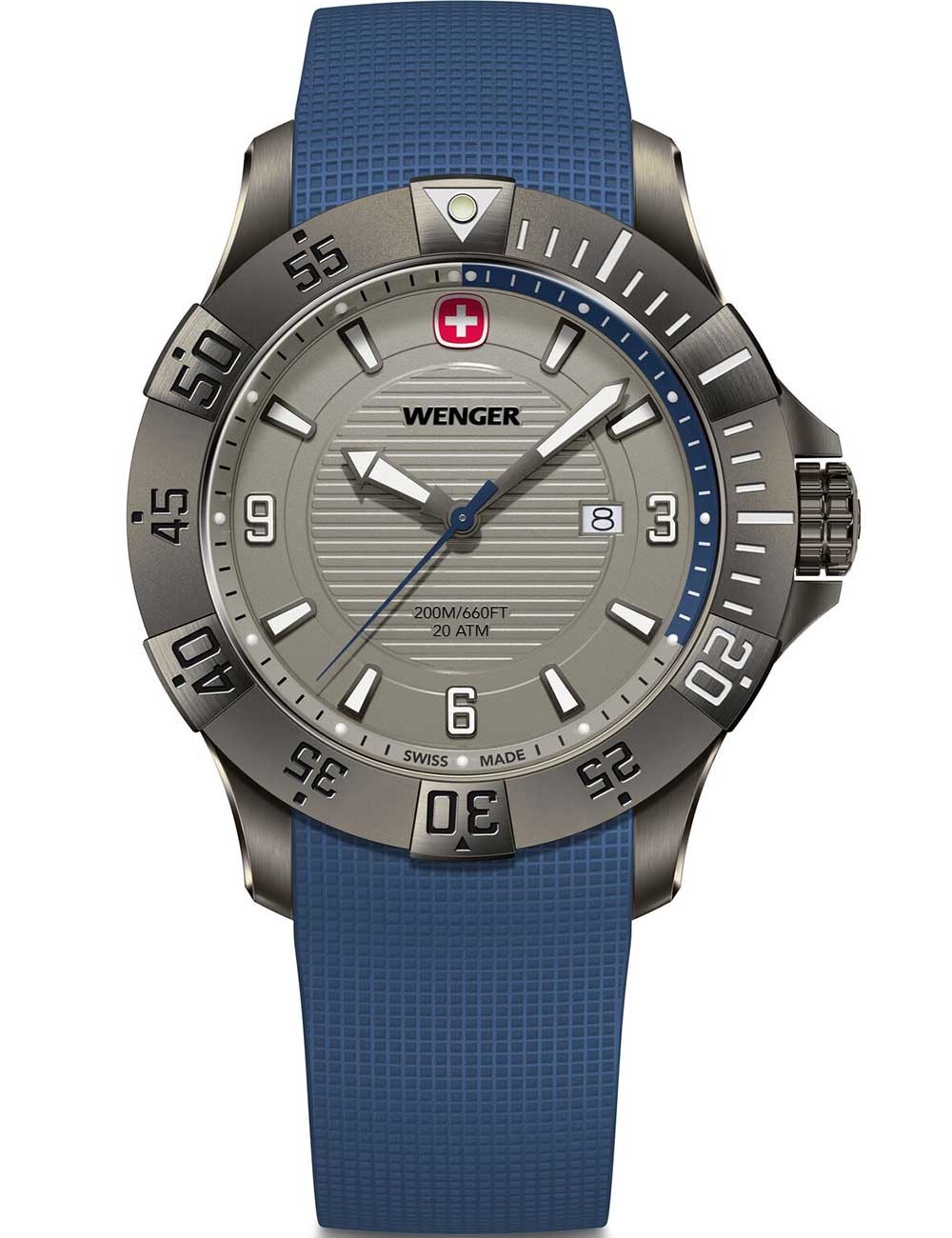 orologio uomo Wenger 01.0641.142 Mens Watch Seaforce 43mm 20ATM