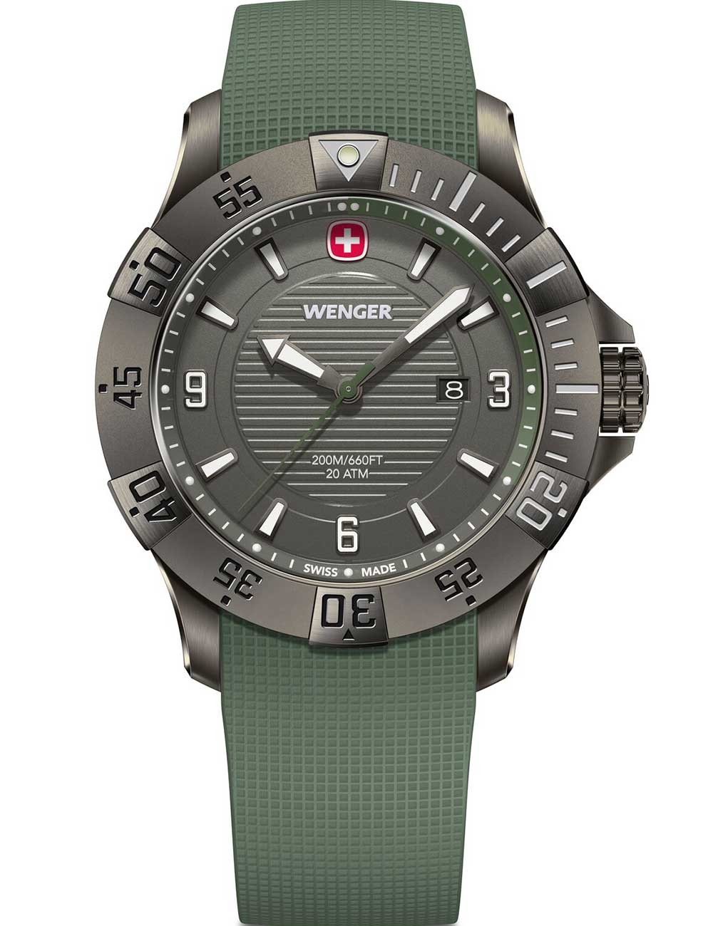 orologio uomo Wenger 01.0641.143 Mens Watch Seaforce 43mm 20ATM